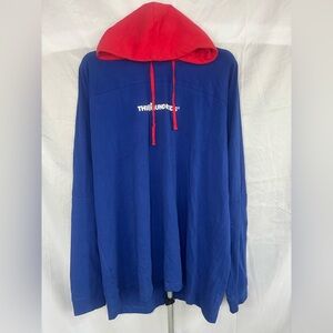 The Hundreds Red and Blue Hoodie